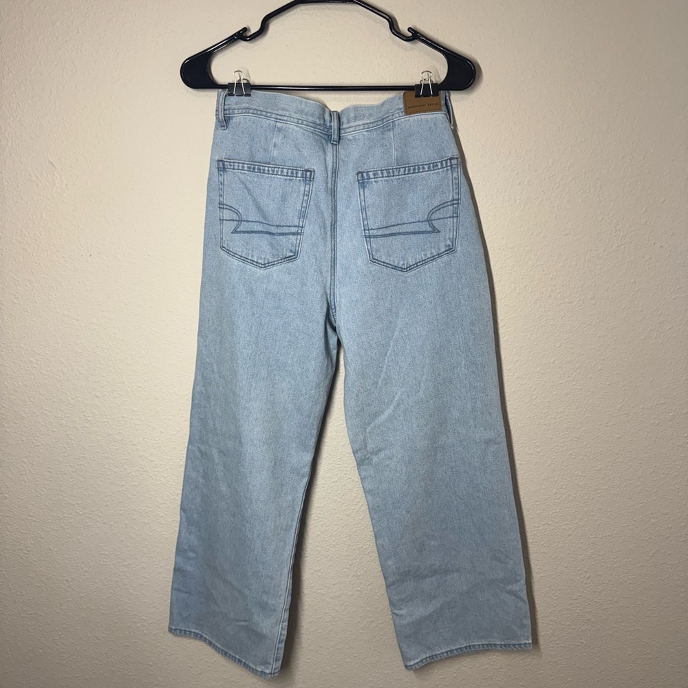 American Eagle Outfitters Light Blue Wide Leg Jeans - Picture 3 of 4